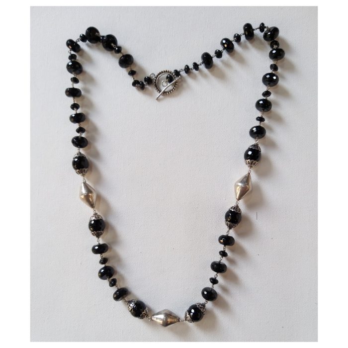 Black Onyx Faceted Beads
